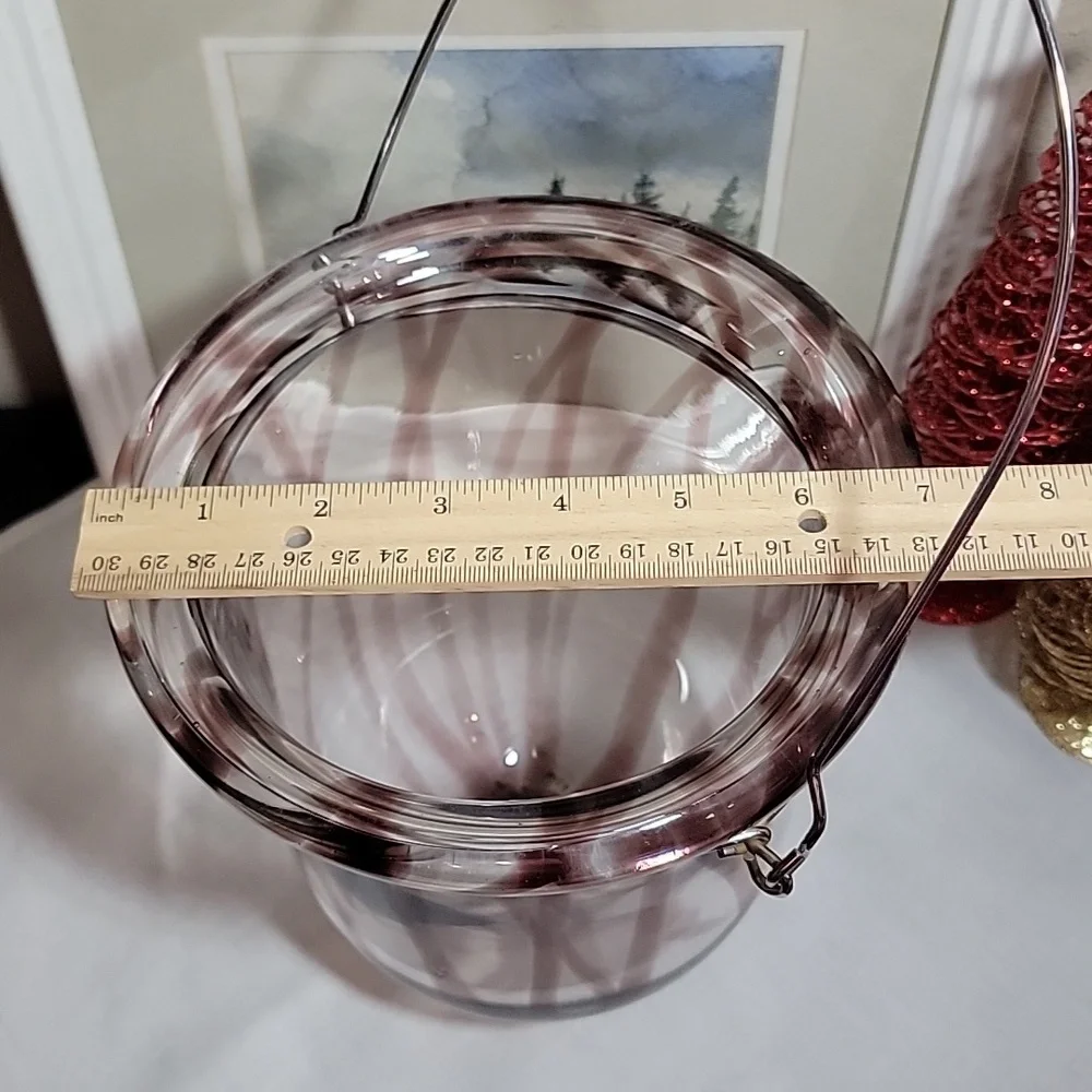 West Elm Vintage Hand Blown Hanging Candle Holder.